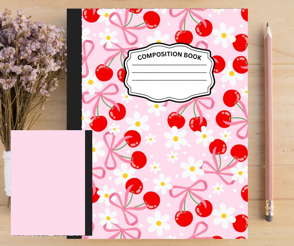 Daisy Cherry -Composition Notebook sticker