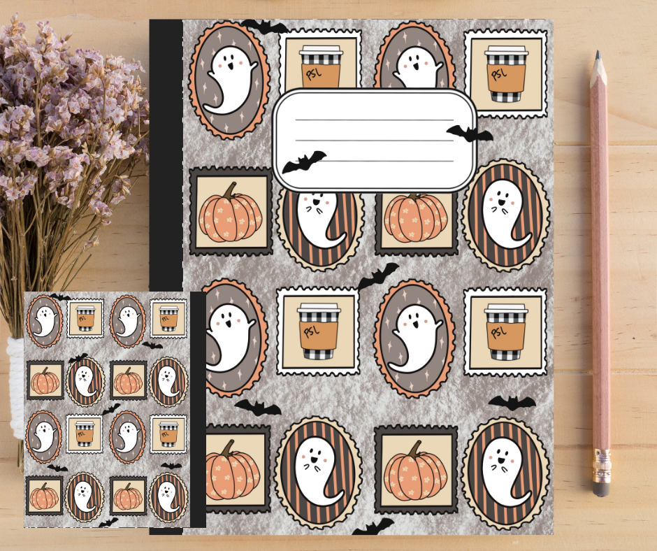Coffee Ghost -Composition Notebook cover
