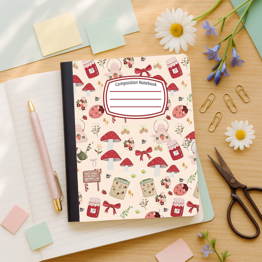 Lady Bugs-Composition Notebook Sticker