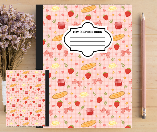 Croissant Summer-Composition Notebook Cover